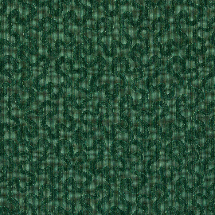 Schumacher Vermicelli Velvet Emerald Fabric Sample 43278