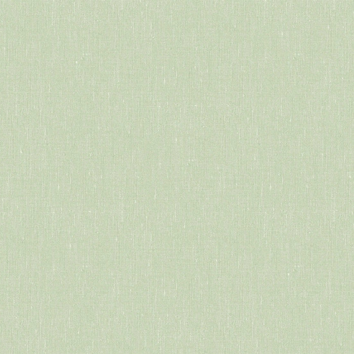 Schumacher Linen Leaf Green Wallpaper Sample 4423