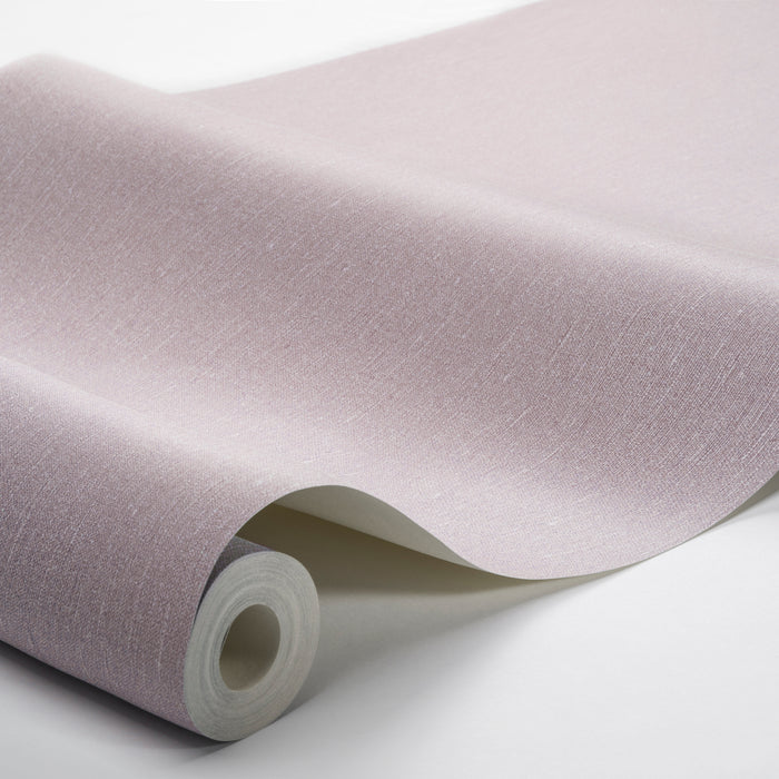 Schumacher Linen Lavender Blush Wallpaper 4434