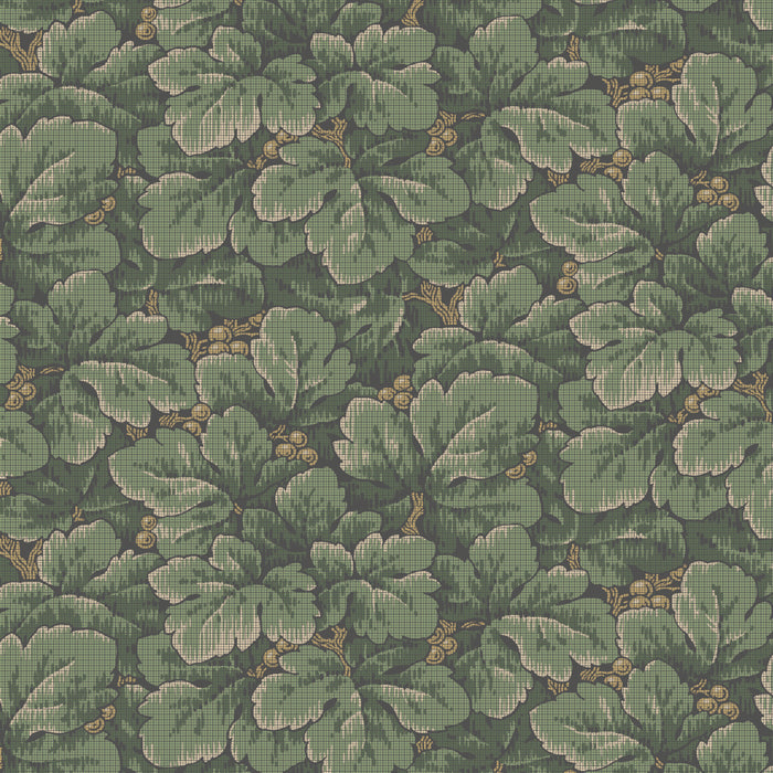 Schumacher Waldemar Spruce Wallpaper Sample 4544