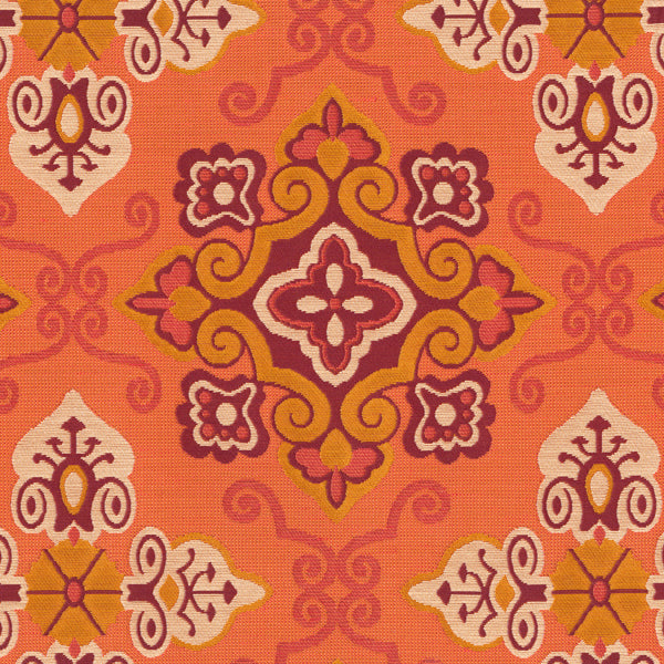 Brentano Diadem Blood Orange Fabric Sample 4586-05