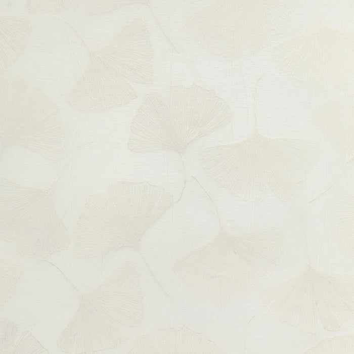 Kravet Couture Gingko Leaf Pearl Fabric Sample 4949.1116.0