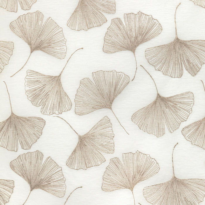 Kravet Couture Gingko Leaf Gold Fabric Sample 4949.416.0