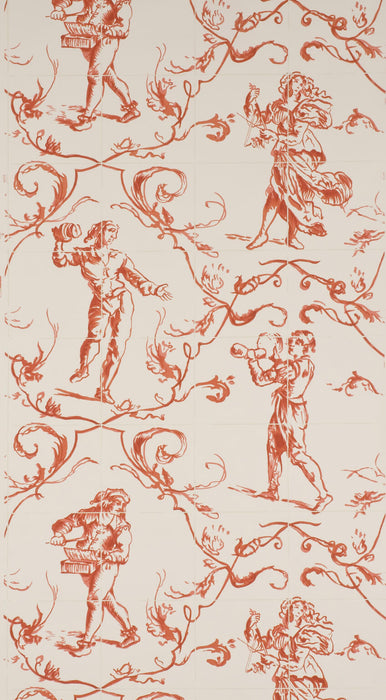 Pierre Frey Sintra Tomate Wallpaper Sample FP181004