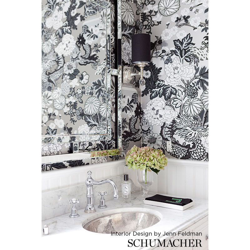 Schumacher Chiang Mai Dragon Smoke Wallpaper 5001066