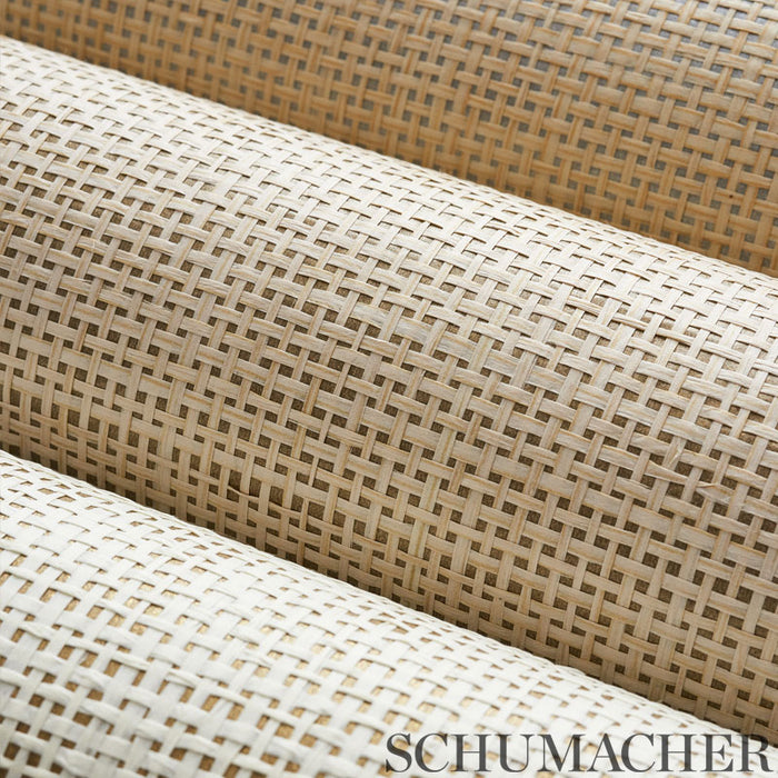 Schumacher Mitsu Weave Gold Wallpaper Sample 5003050