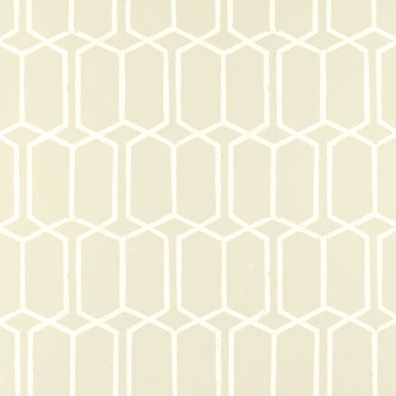 Schumacher Modern Trellis Alabaster Wallpaper 5003283