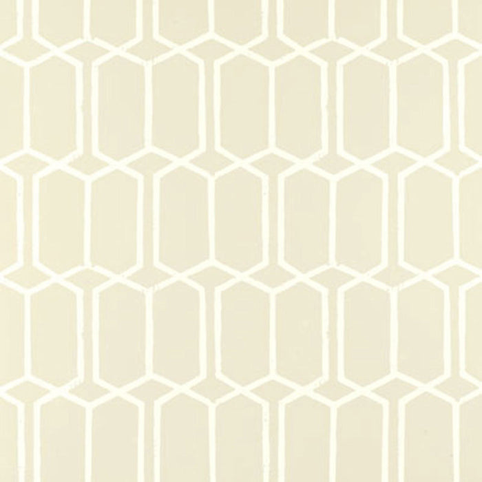 Schumacher Modern Trellis Alabaster Wallpaper 5003283