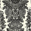 Schumacher Lace Black & Ivory Wallpaper 5003320