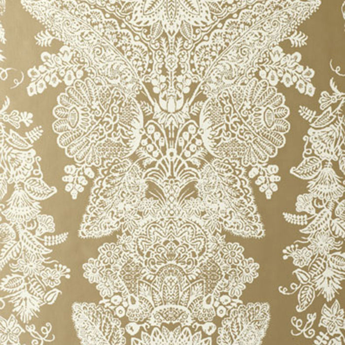 Schumacher Lace Champagne Wallpaper 5003321