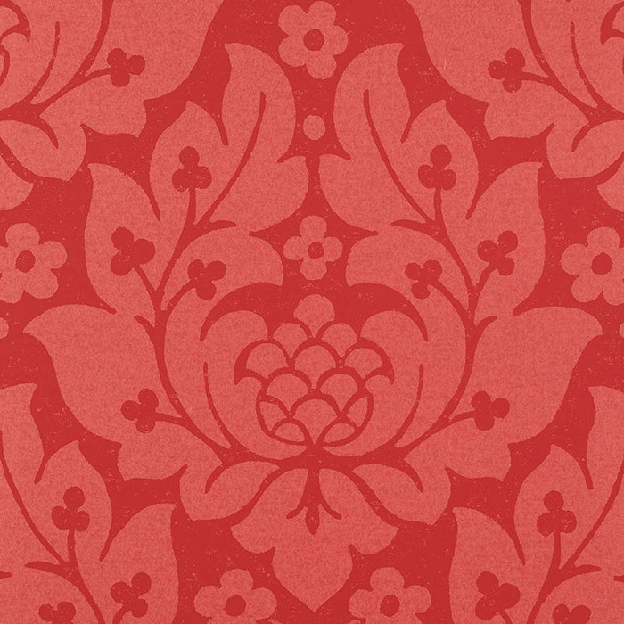 Schumacher Fiore Damask Berry Wallpaper 5003672