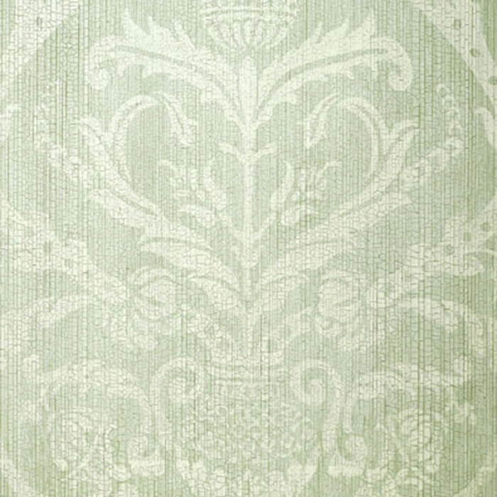 Schumacher Masaccio Damask Aqua Wallpaper 5003683