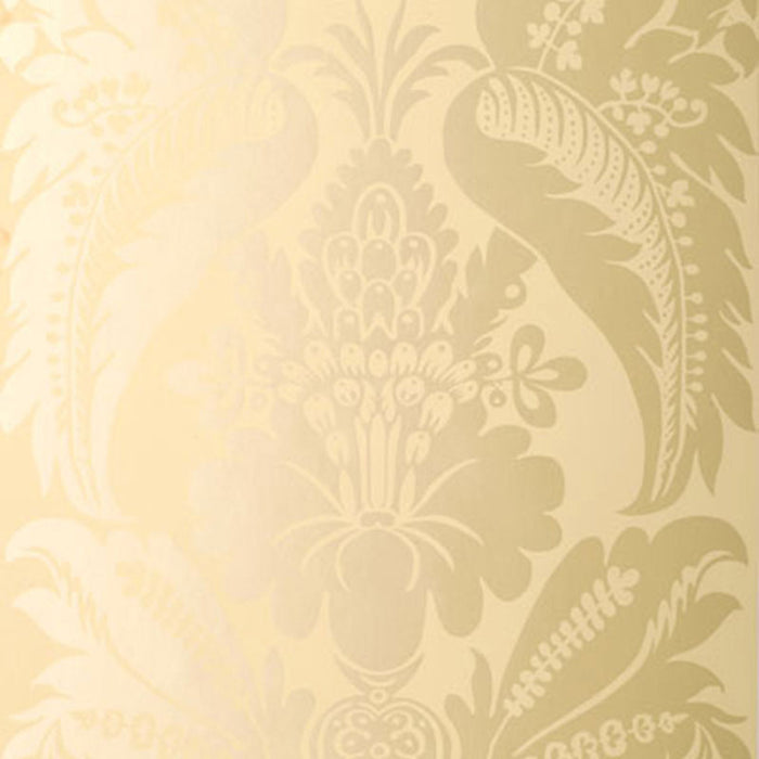 Schumacher Montebello Damask Ecru Wallpaper 5003730