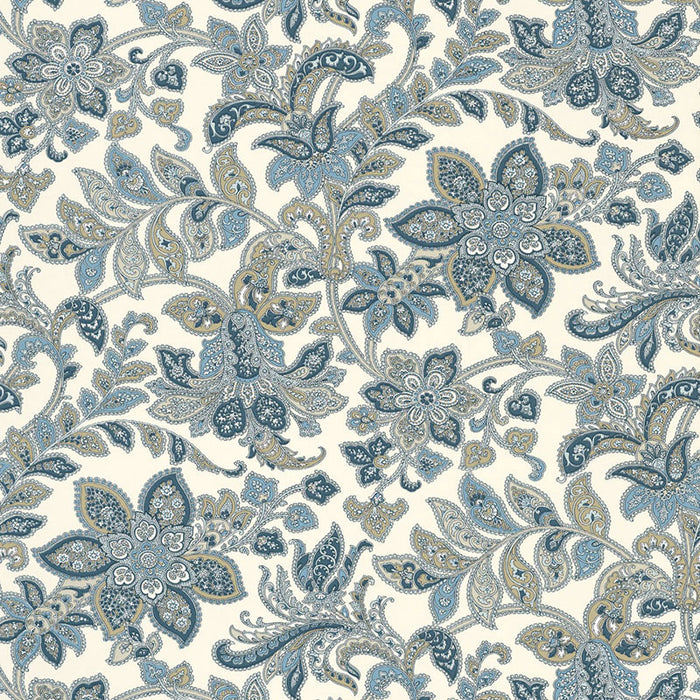 Schumacher Corsini Paisley Porcelain Wallpaper 5004072