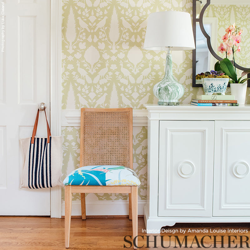 Schumacher Chenonceau Sage Wallpaper 5004120