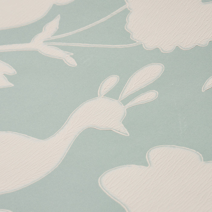 Schumacher Chenonceau Aquamarine Wallpaper 5004122