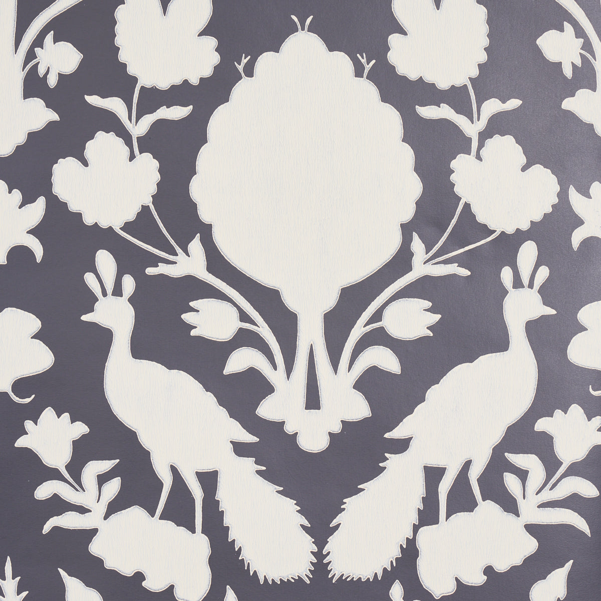 Schumacher Chenonceau Charcoal Wallpaper 5004123