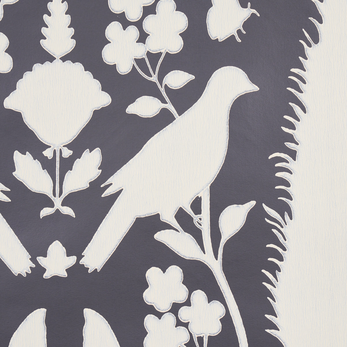 Schumacher Chenonceau Charcoal Wallpaper 5004123