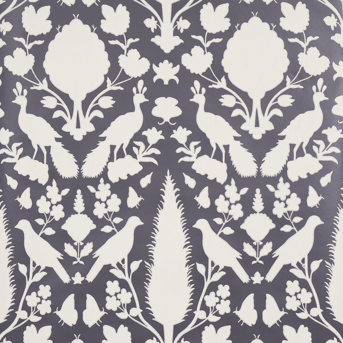 Schumacher Chenonceau Charcoal Wallpaper 5004123