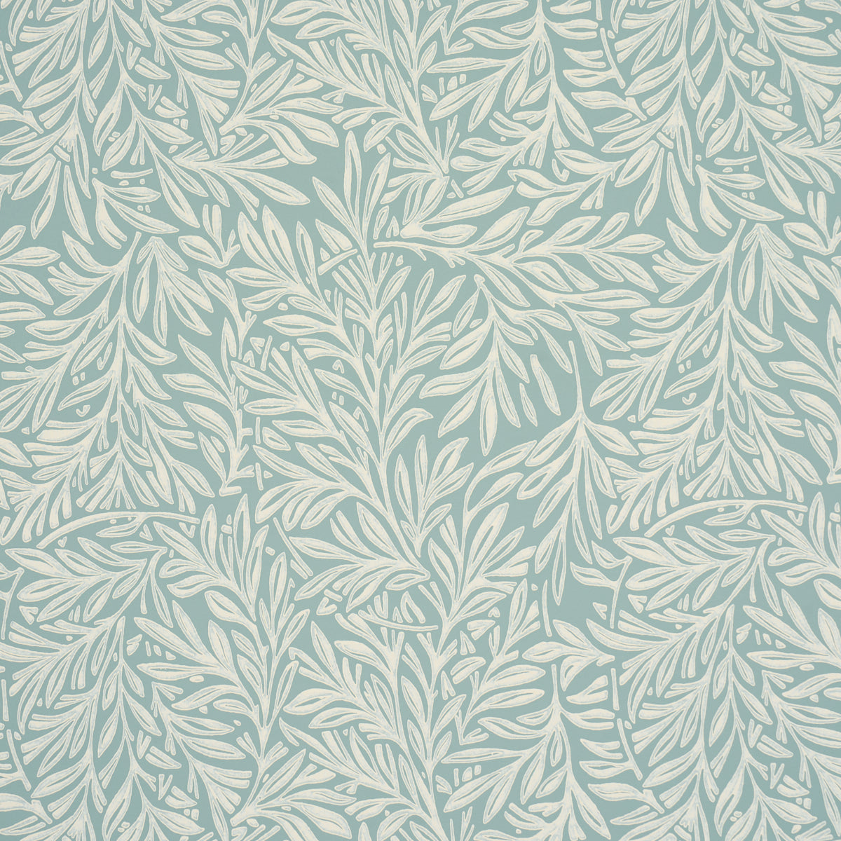 Schumacher Willow Leaf Aqua Wallpaper 5004139