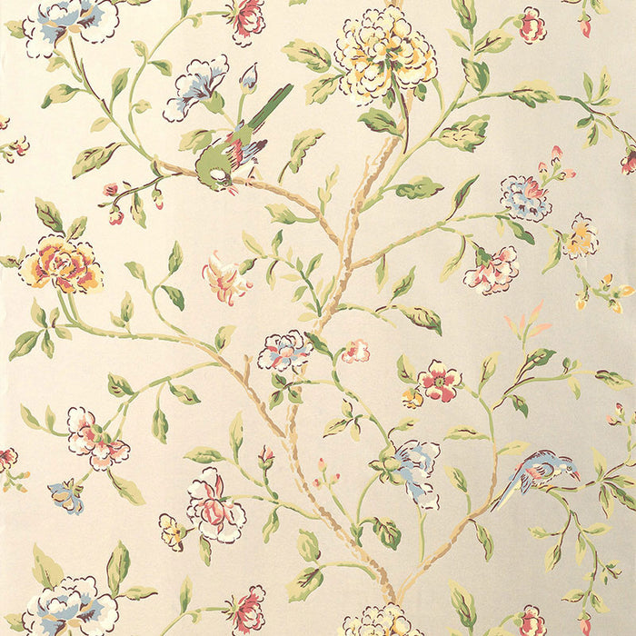 Schumacher Annabelle Vine Pewter Wallpaper 5004404