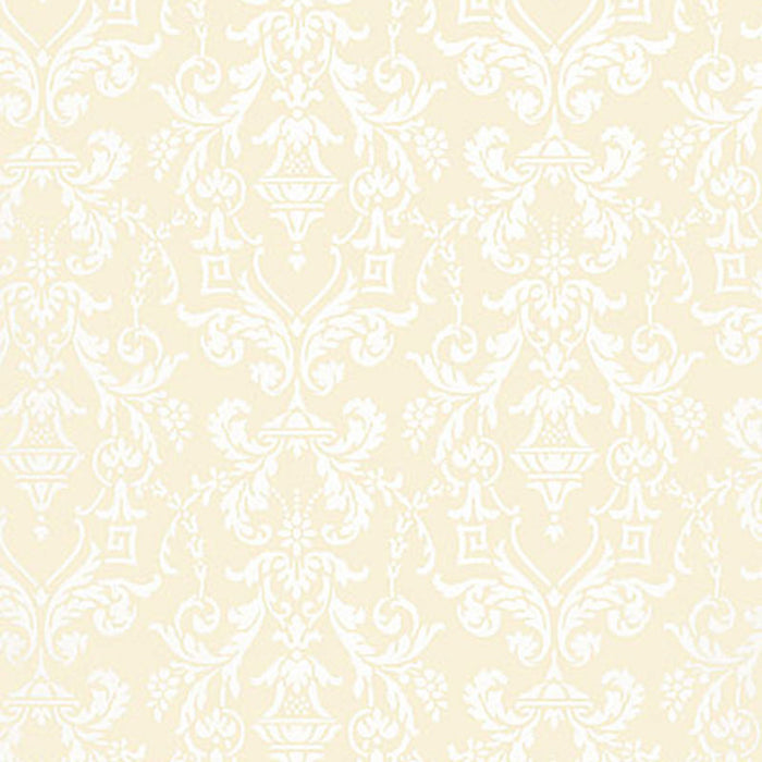 Schumacher Lido Damask Beige Wallpaper 5004480