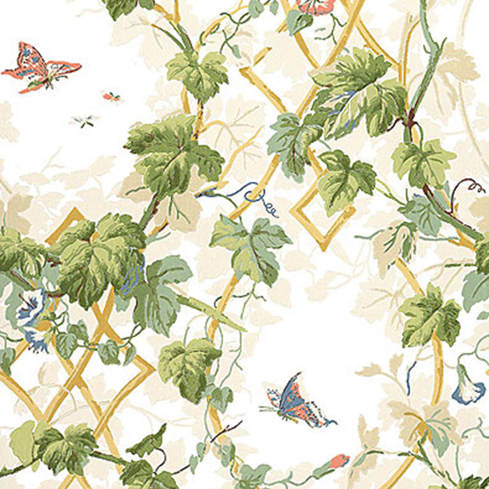 Schumacher Leafy Arbor Cream Wallpaper 5004490