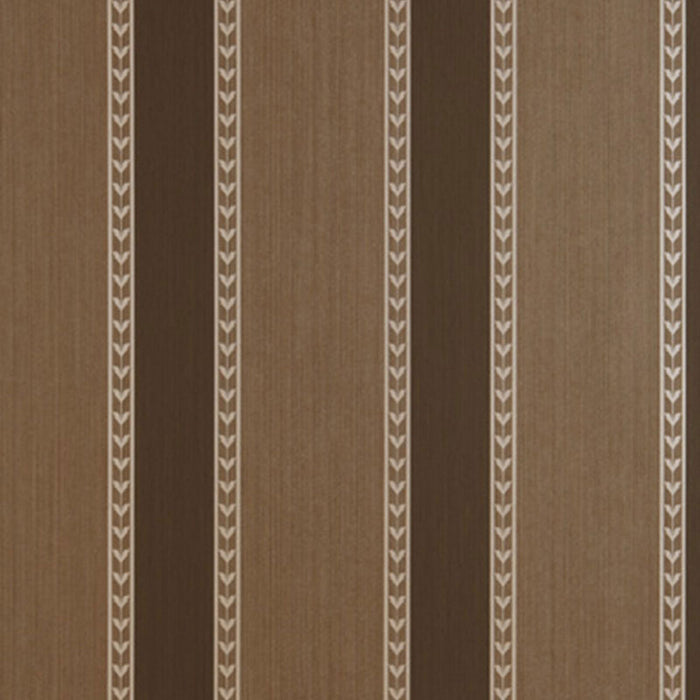 Schumacher Lansdowne Strie Stripe Truffle Wallpaper 5004623