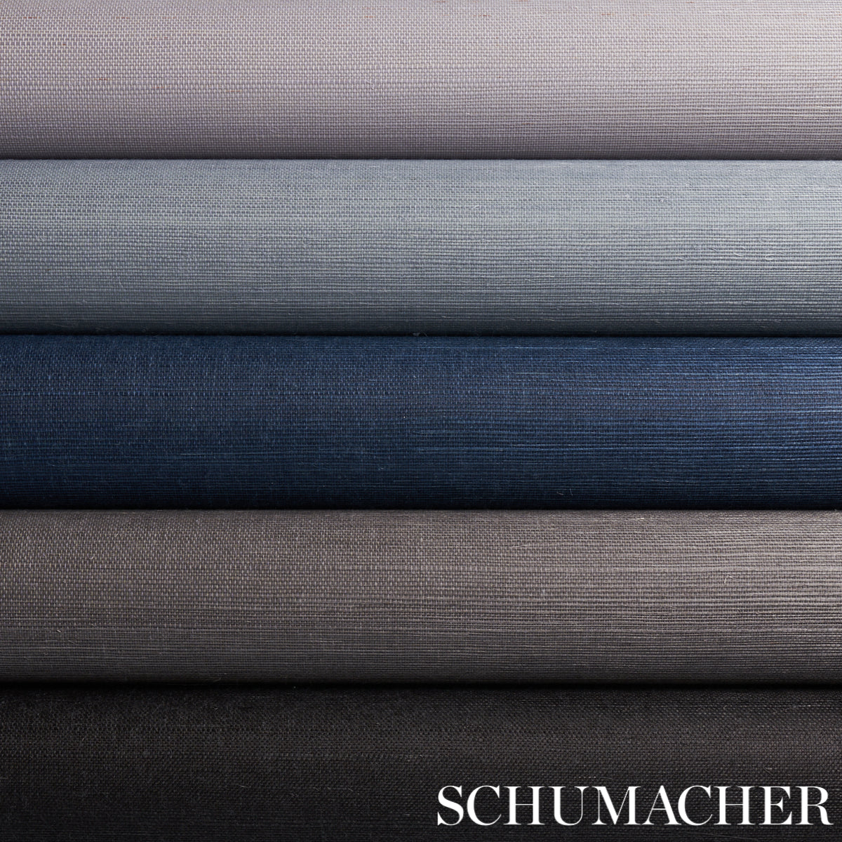 Schumacher Haruki Sisal Indigo Wallpaper 5004722