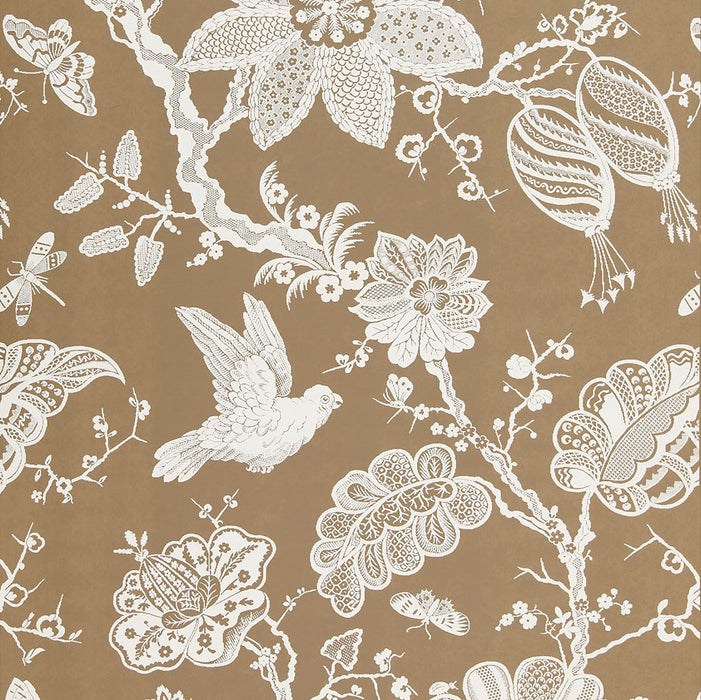 Schumacher Bali Vine Mocha Wallpaper 5005002