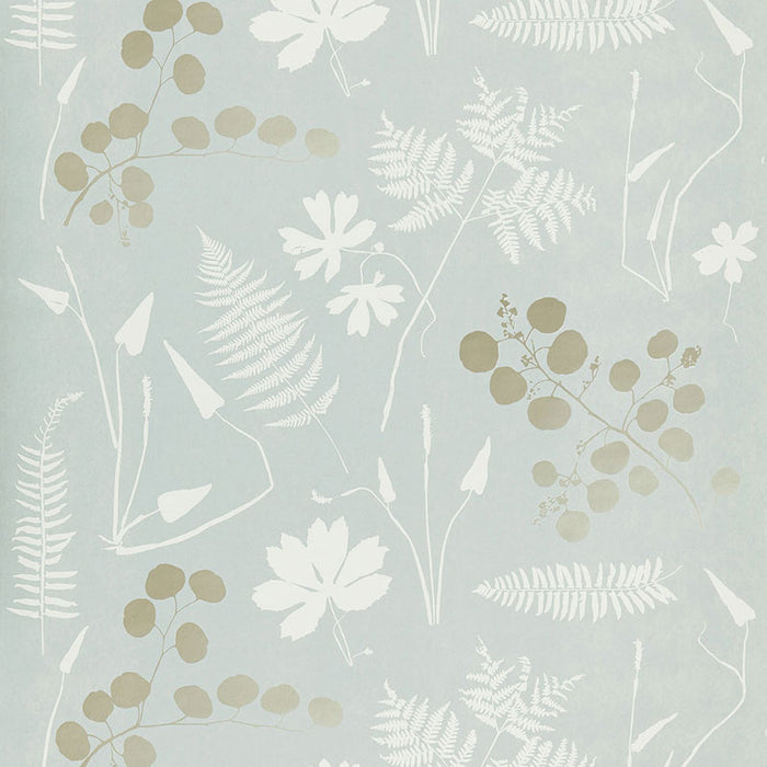 Schumacher Modern Botanical Slate Wallpaper 5005011