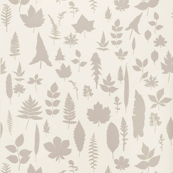 Schumacher Leaves Platinum Wallpaper 5005020