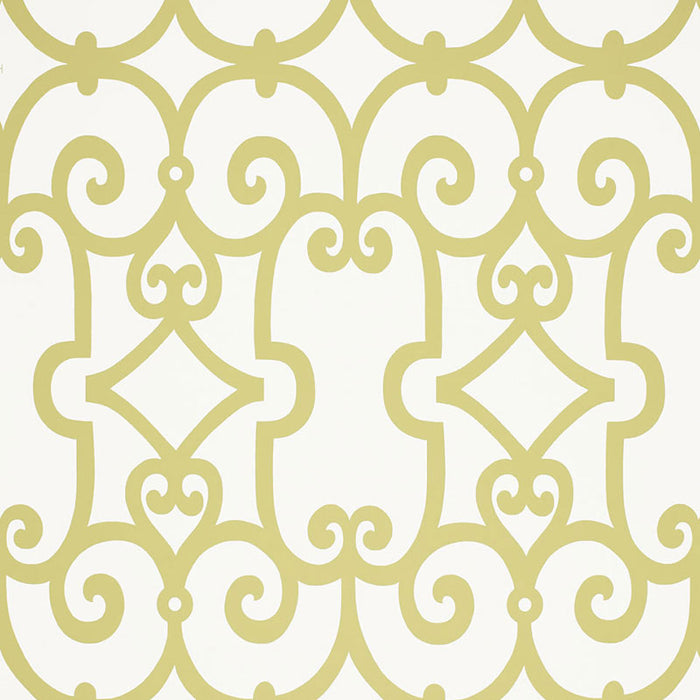 Schumacher Manor Gate Aloe Wallpaper 5005050