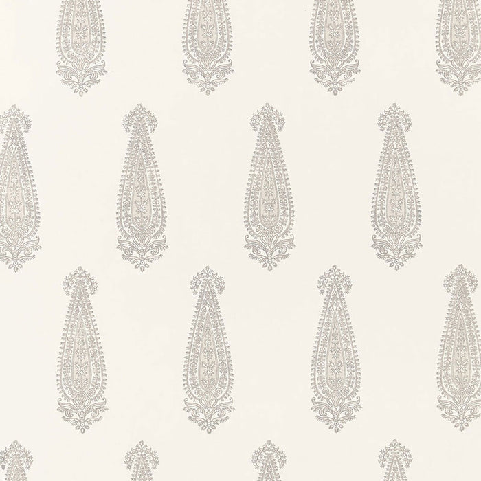 Schumacher Katara Paisley Oyster Wallpaper 5005330