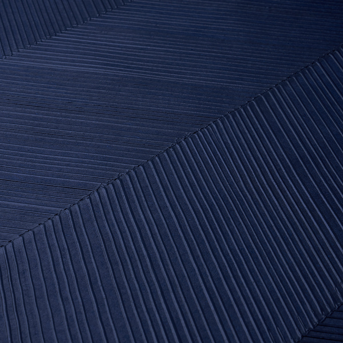 Schumacher Chevron Texture Midnight Blue Wallpaper 5005654