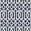 Schumacher Imperial Trellis II Ivory / Navy Wallpaper 5005801