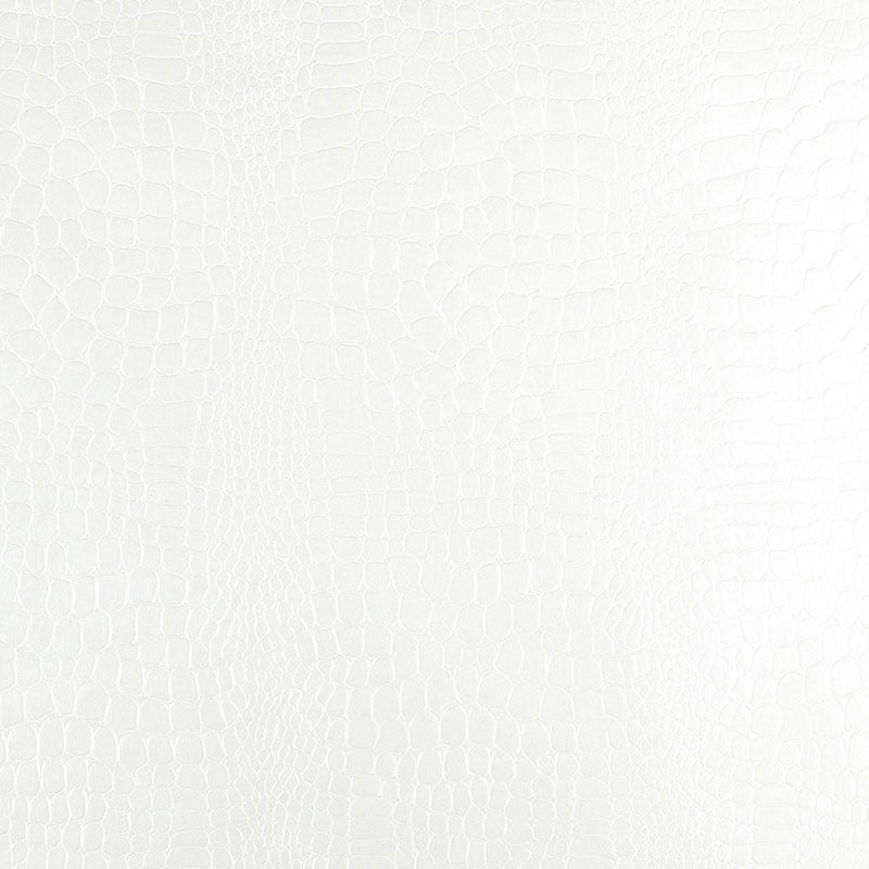 Schumacher Crocodile White Wallpaper 5005830