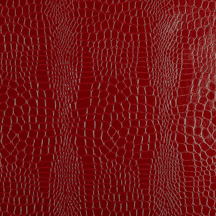 Schumacher Crocodile Crimson Wallpaper 5005831