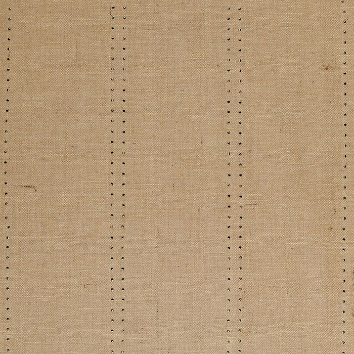 Schumacher Stud Stripe Natural / Bronze Wallpaper 5006111