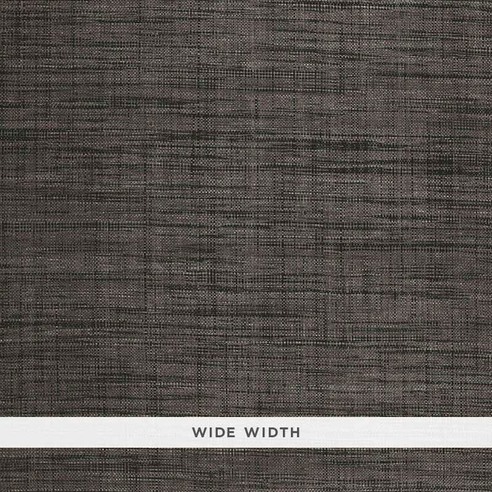 Schumacher Weston Raffia Weave Charcoal Wallpaper Sample 5006204