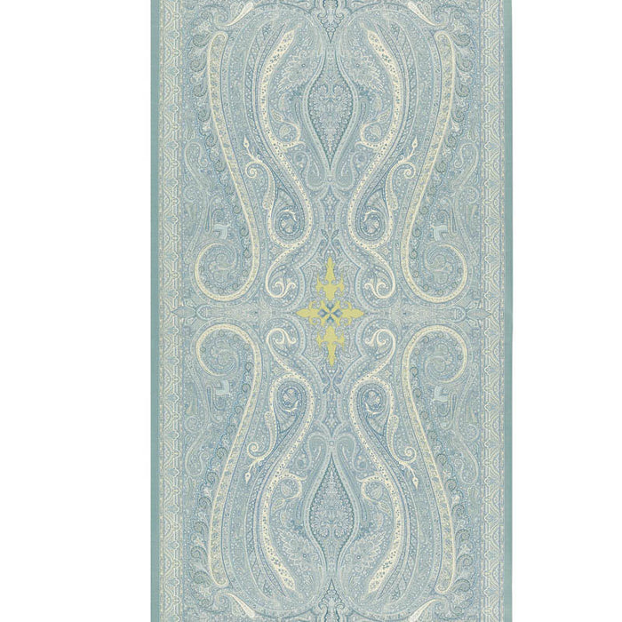 Schumacher Pasha Paisley Sky Wallpaper 5006600