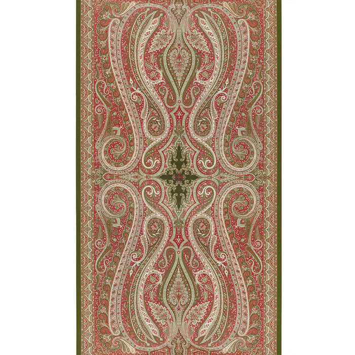 Schumacher Pasha Paisley Pomegranate Wallpaper 5006601