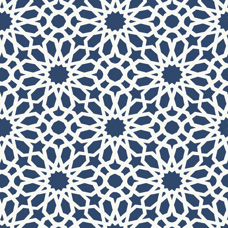 Schumacher Agadir Screen Lapis Wallpaper 5006640