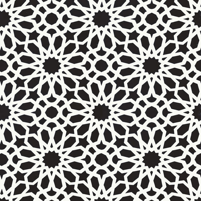 Schumacher Agadir Screen Noir Wallpaper 5006642