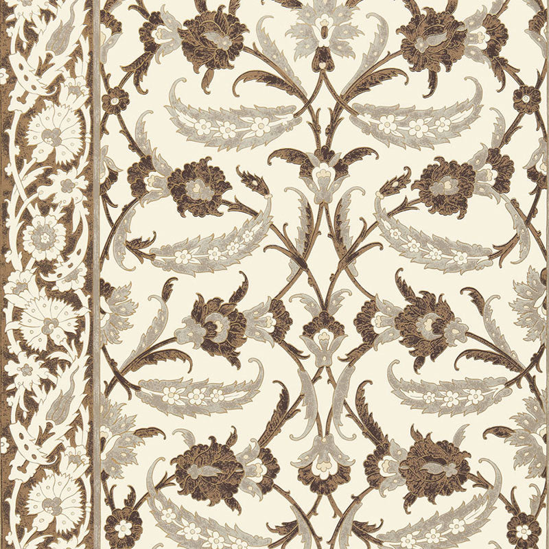 Schumacher Topkapi Sepia Wallpaper 5006661