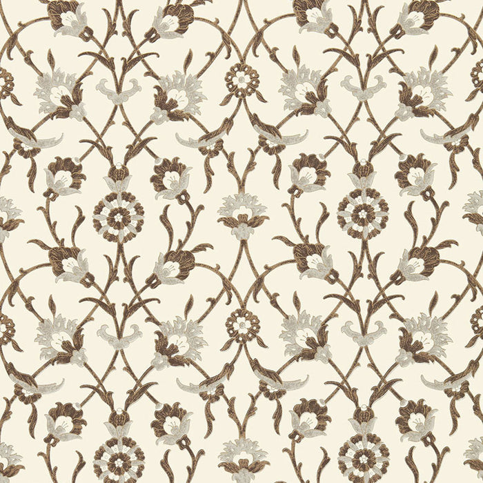 Schumacher Sultan's Trellis Sepia Wallpaper 5006701