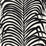 Schumacher Zebra Palm Ebony Wallpaper Sample 5006932