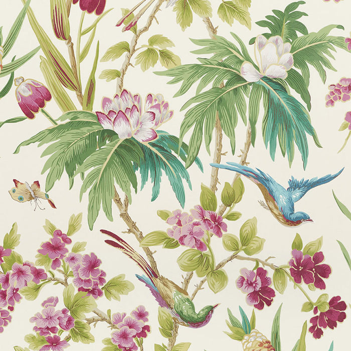 Schumacher Seychelles Ivory Wallpaper 5006970