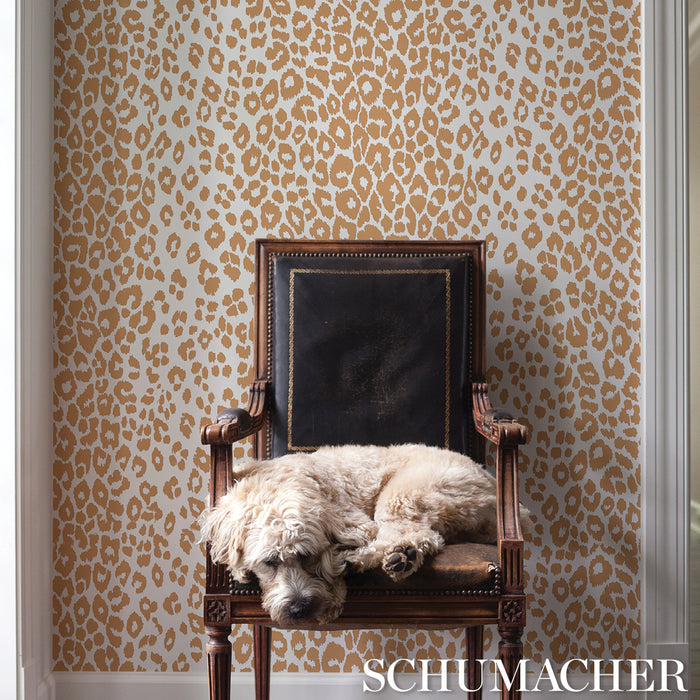 Schumacher Iconic Leopard Camel Wallpaper 5007017