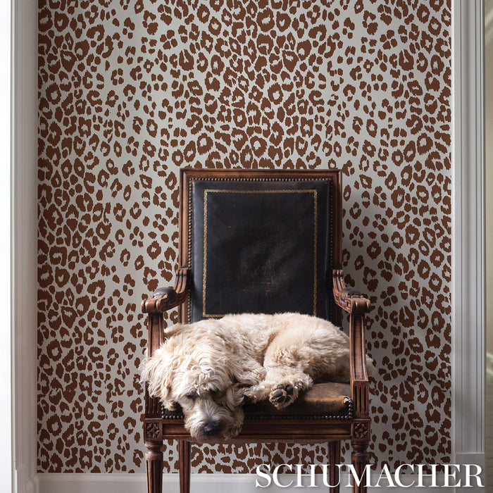 Schumacher Iconic Leopard Brown Wallpaper 5007018